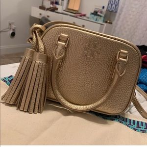 Tory Burch Gold Tassel Thea Mini Satchel